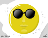 Vector graphic image by Mike Martinet of an over-easy egg with a caricature of Yoko Ono wearing sunglasses